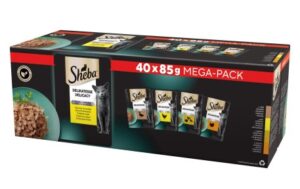 Sheba Delikatesse drůbeží výběr v želé kapsičky pro kočky 40x85g