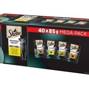 Sheba Delikatesse drůbeží výběr v želé kapsičky pro kočky 40x85g