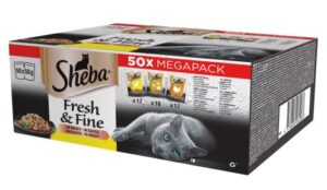 Sheba Fresh&Fine drůbeží výběr ve šťávě kapsičky pro kočky 50x50g