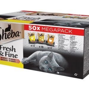 Sheba Fresh&Fine drůbeží výběr ve šťávě kapsičky pro kočky 50x50g
