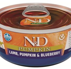 N&D Cat Pumpkin Adult Jehněčí,Dýně&Borůvky 70g