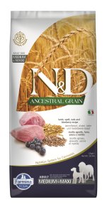 N&D Ancestral Grain Dog Adult Medium&Maxi Lamb&Blueberry 12kg