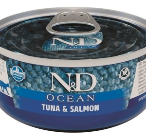 N&D Cat Ocean Adult Tuňák&Losos 70g