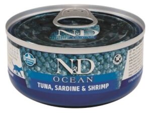 N&D Cat Ocean Adult Tuňák&Sardinky&Krevety 70g