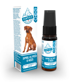 Topvet Sprej k péči o kůži po drobném poranění pro psy 10ml
