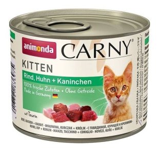 Animonda Carny Kitten hovězí, kuře, králík 200g Animonda Carny Kitten hovězí, kuře, králík 200g