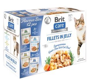 Brit Care Cat Flavour box Fillets in Jelly 12x85g