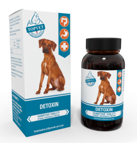 Topvet Humátové tablety Detoxin pro psy 90ks