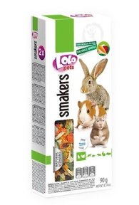 LOLO Smakers 2 klasy zeleninové pro hlodavce 90g