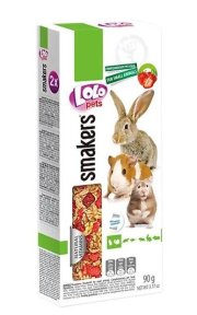 LOLO Smakers 2 klasy jahodové pro hlodavce 90g