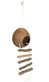 Trixie Kokosový domek pro křečky se žebříkem 13x56cm