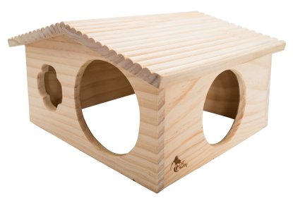 Pet Buddy Roubenka velká z borového dřeva pro hlodavce 33x28x18cm Pet Buddy Roubenka velká z borového dřeva pro hlodavce 33x28x18cm