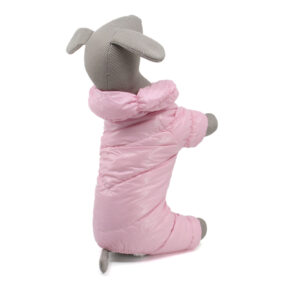 Vsepropejska Vansi zimní kombinéza pro psa s kožichem Barva: Růžová, Délka zad (cm): 20, Obvod hrudníku: 25 – 28 cm