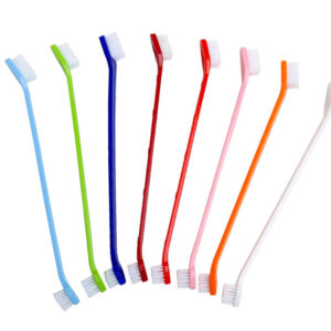 Vsepropejska Ailin oboustranný zubní kartáček pro psa Barva: Růžová