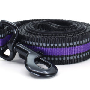 Vsepropejska Bando reflexní vodítko pro psa | 125 cm Barva: Fialová, Šířka vodítka: 2,5 cm