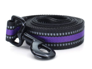 Vsepropejska Bando reflexní vodítko pro psa | 125 cm Barva: Fialová, Šířka vodítka: 1,5 cm