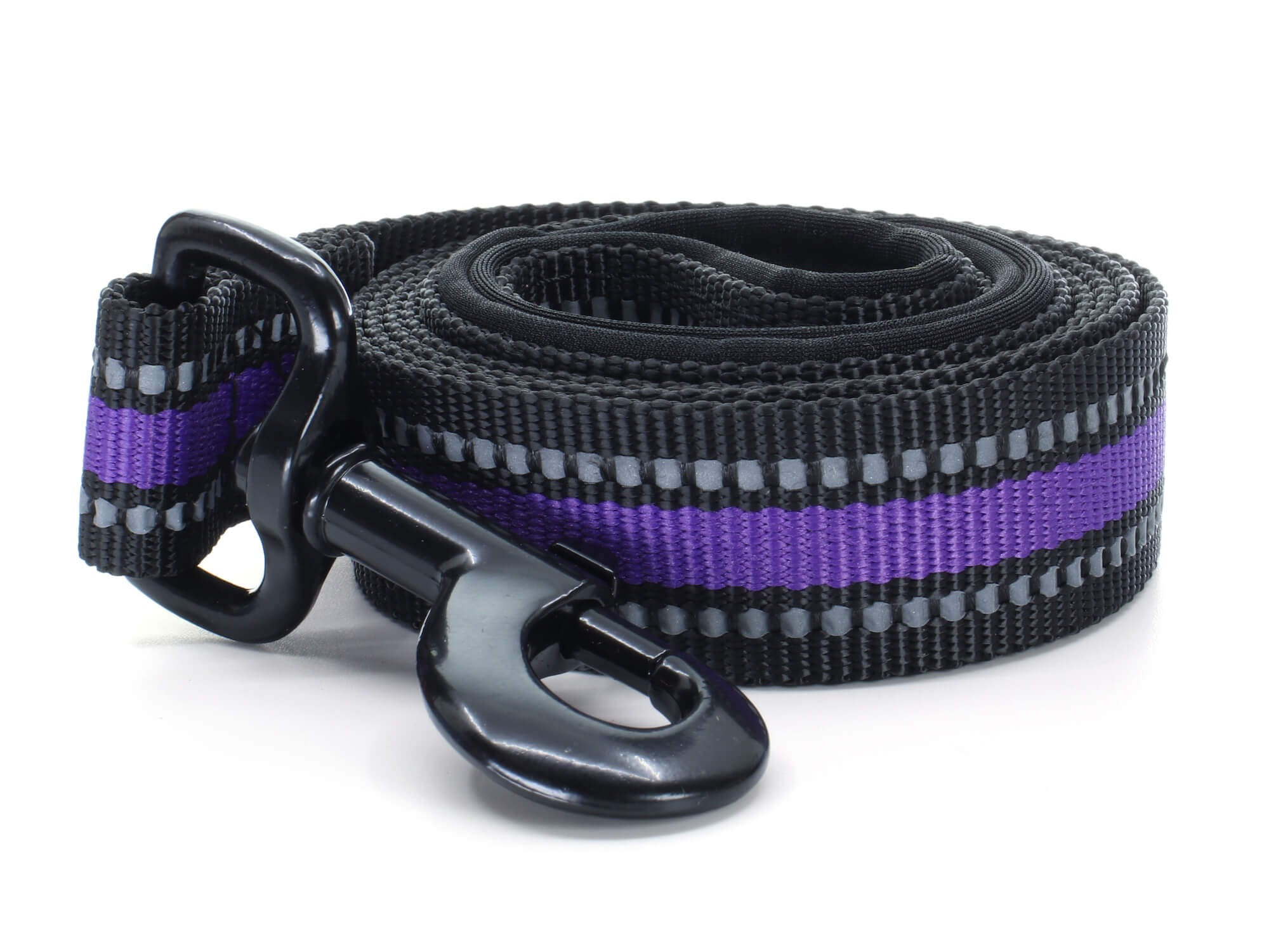 Vsepropejska Bando reflexní vodítko pro psa | 125 cm Barva: Fialová, Šířka vodítka: 1,5 cm Vsepropejska Bando reflexní vodítko pro psa | 125 cm Barva: Fialová, Šířka vodítka: 1,5 cm