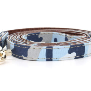 Vsepropejska Violeta maskáčové vodítko pro psa | 120 cm Barva: Modrá, Šířka vodítka: 1,2 cm