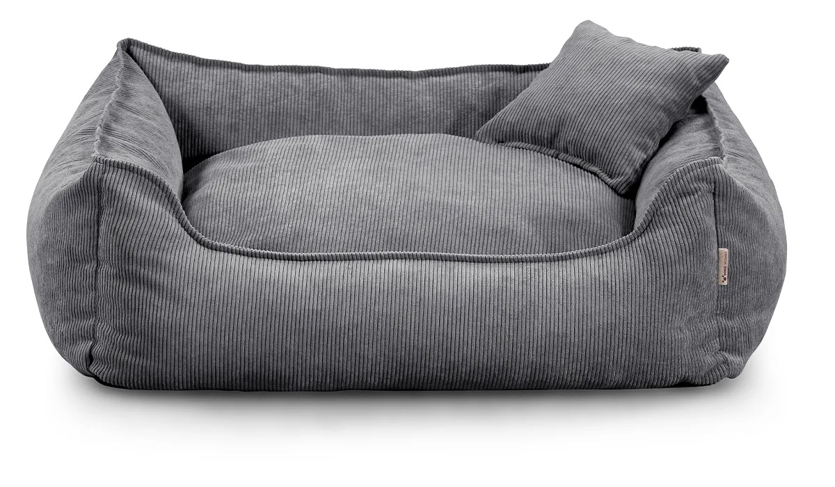 Vsepropejska Finley manšestr pelech pro psa se zipem Barva: Tmavě-šedá, Rozměr (cm): 90 x 75 Vsepropejska Finley manšestr pelech pro psa se zipem Barva: Tmavě-šedá, Rozměr (cm): 90 x 75