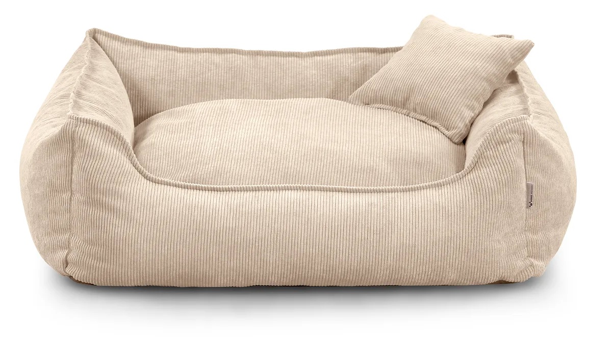 Vsepropejska Finley manšestr pelech pro psa se zipem Barva: Bílá, Rozměr (cm): 110 x 90 Vsepropejska Finley manšestr pelech pro psa se zipem Barva: Bílá, Rozměr (cm): 110 x 90