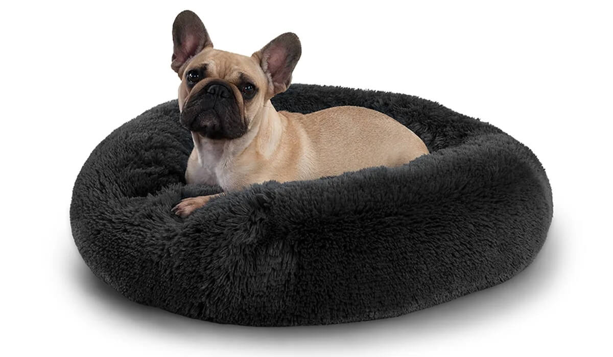 Vsepropejska Darsie chlupatý pelech pro psa Barva: Tmavě šedá, Rozměr (cm): 100 Vsepropejska Darsie chlupatý pelech pro psa Barva: Tmavě šedá, Rozměr (cm): 100