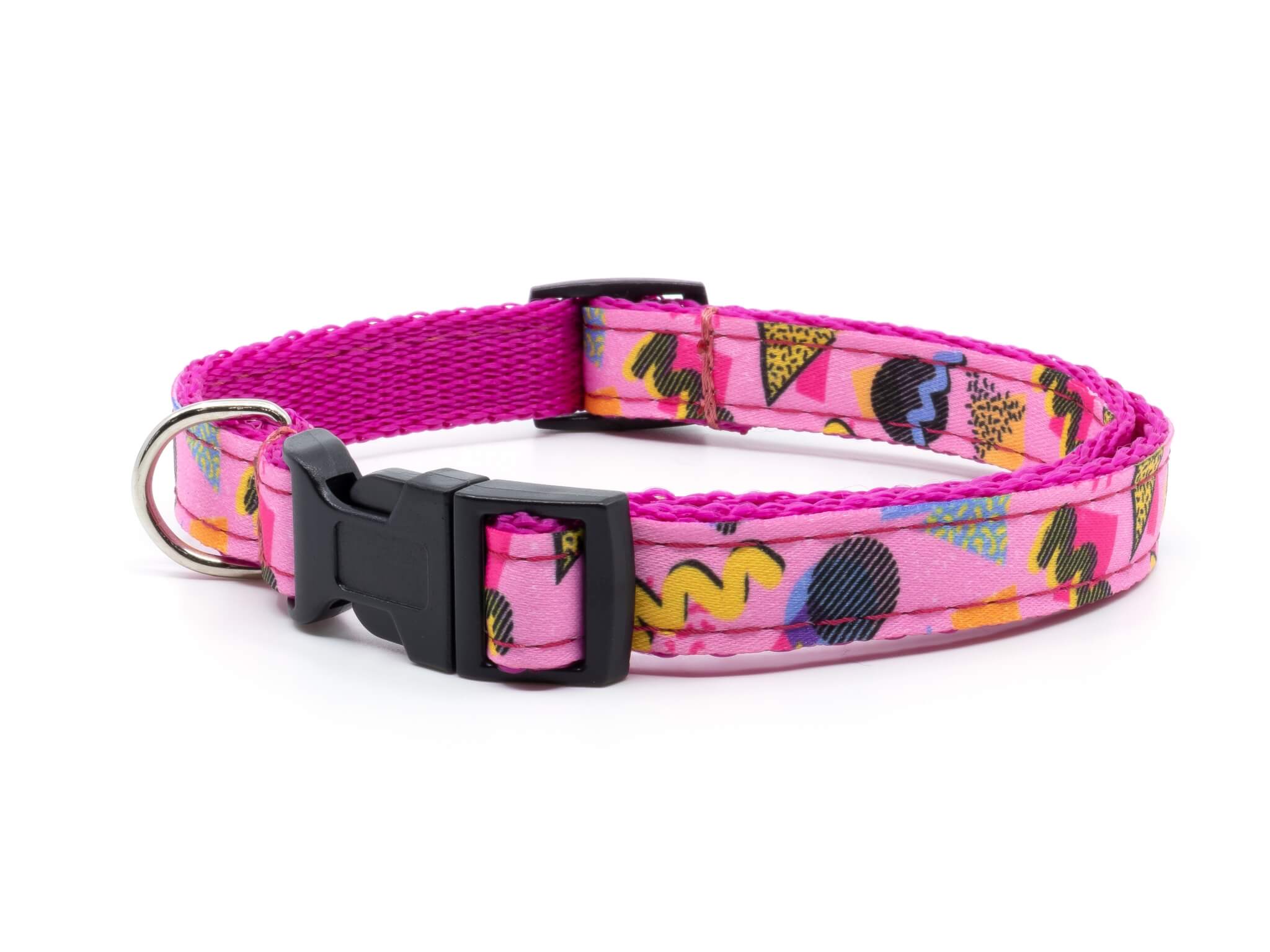 Vsepropejska Retro vibes růžový obojek pro psa Barva: Růžová, Obvod krku: 33 - 55 cm Vsepropejska Retro vibes růžový obojek pro psa Barva: Růžová, Obvod krku: 33 - 55 cm