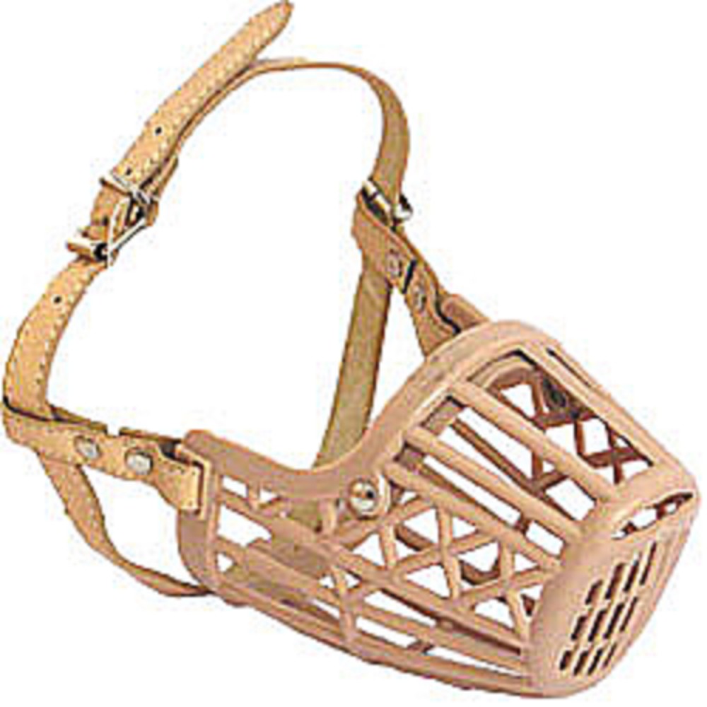 Náhubky pro psy - náhubek Safeguard, plast + kůže, vel. 5 Náhubky pro psy - náhubek Safeguard, plast + kůže, vel. 5