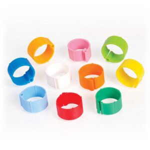 Kroužky pro slepice v 9 barvách - 2 cm
