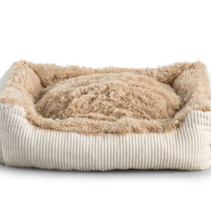 Vsepropejska Shaggy pelech pro psa s kožíškem Barva: Bílá, Rozměr (cm): 90 x 75