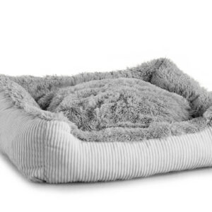 Vsepropejska Shaggy pelech pro psa s kožíškem Barva: Šedá, Rozměr (cm): 110 x 85