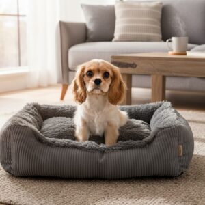 Vsepropejska Shaggy pelech pro psa s kožíškem Barva: Černá, Rozměr (cm): 90 x 75