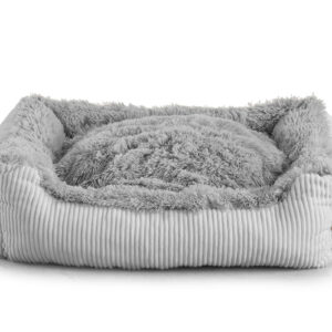 Vsepropejska Shaggy pelech pro psa s kožíškem Barva: Šedá, Rozměr (cm): 120 x 90