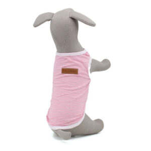 Vsepropejska Tiki pruhované tričko pro psa Barva: Růžová, Délka zad (cm): 19, Obvod hrudníku: 24 – 30 cm