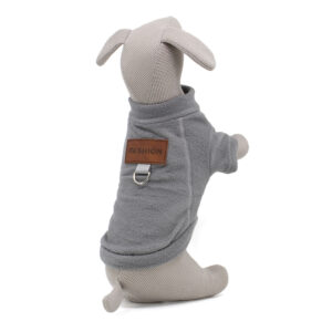 Vsepropejska Hello fleecová mikina pro psa Barva: Šedá, Délka zad (cm): 53, Obvod hrudníku: 57 – 64 cm