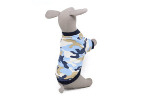 Vsepropejska Camo maskáčová mikina pro psa Barva: Modrá, Délka zad (cm): 35, Obvod hrudníku: 40 - 46 cm