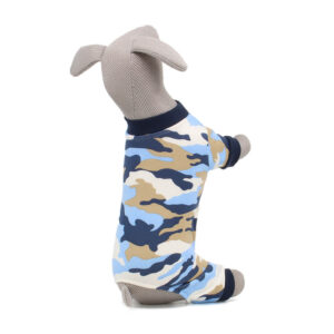 Vsepropejska Blur maskáčová kombinéza pro psa Barva: Modrá, Délka zad (cm): 34, Obvod hrudníku: 40 – 48 cm