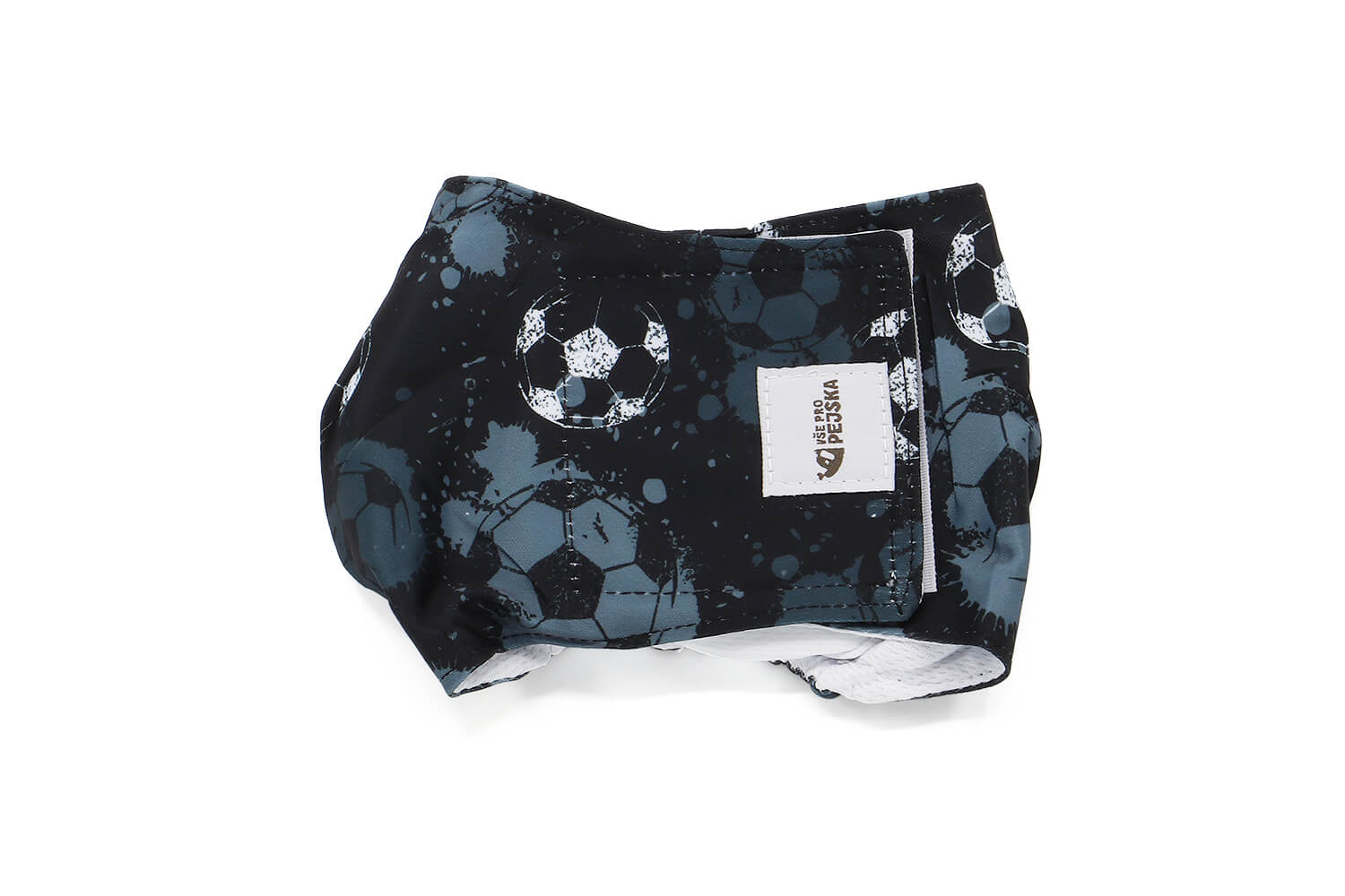 Vsepropejska StayDry protiznačkovací pás pro psa Barva: Fotbal černá, Obvod slabin (cm): 40 - 50 Vsepropejska StayDry protiznačkovací pás pro psa Barva: Fotbal černá, Obvod slabin (cm): 40 - 50
