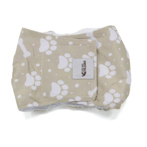 Vsepropejska StayDry protiznačkovací pás pro psa Barva: Tlapky béžová, Obvod slabin (cm): 16 – 22