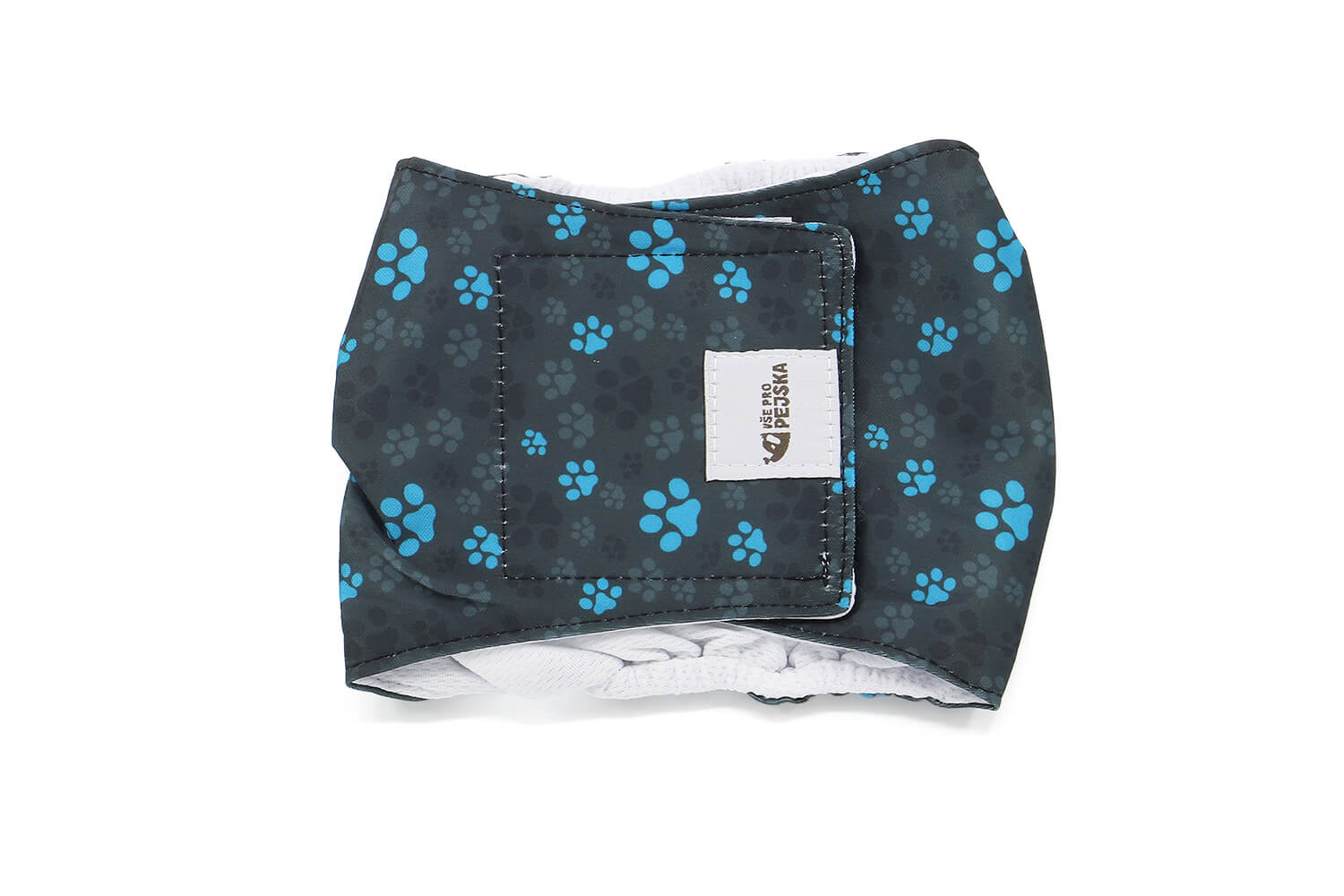 Vsepropejska StayDry protiznačkovací pás pro psa Barva: Tlapky modrá, Obvod slabin (cm): 16 - 22 Vsepropejska StayDry protiznačkovací pás pro psa Barva: Tlapky modrá, Obvod slabin (cm): 16 - 22