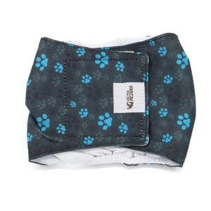 Vsepropejska StayDry protiznačkovací pás pro psa Barva: Tlapky modrá, Obvod slabin (cm): 40 – 50