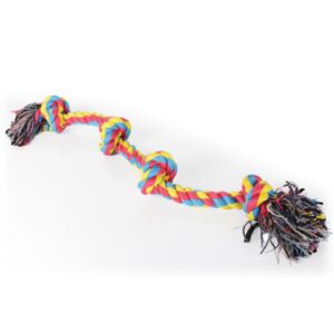 Bavlněná činka se 4 uzly - hračky pro psy, 55cm, 333g