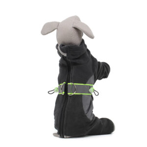 Vsepropejska Mazlík elastická fleecová kombinéza pro psa Barva: Šedá, Délka zad (cm): 32, Obvod hrudníku: 35 – 48 cm