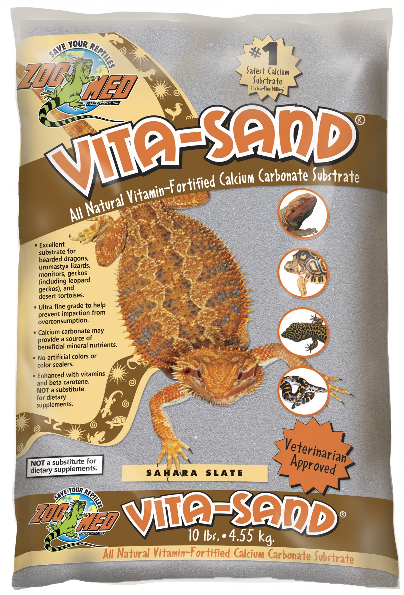 Zoo Med Vita Sand Sahara Slate 4,5 kg Zoo Med Vita Sand Sahara Slate 4,5 kg
