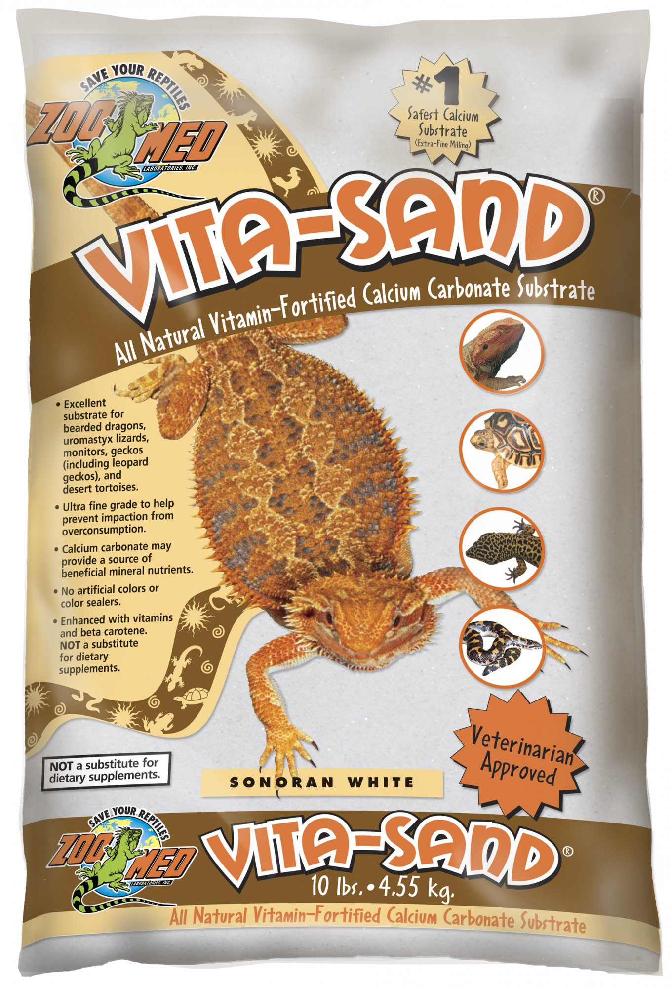 Zoo Med Vita Sand Sonora bílý 4,5 kg Zoo Med Vita Sand Sonora bílý 4,5 kg