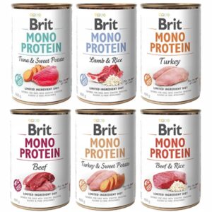 Brit .Brit mono protein konzervy  Mix pack 6 x 400 g
