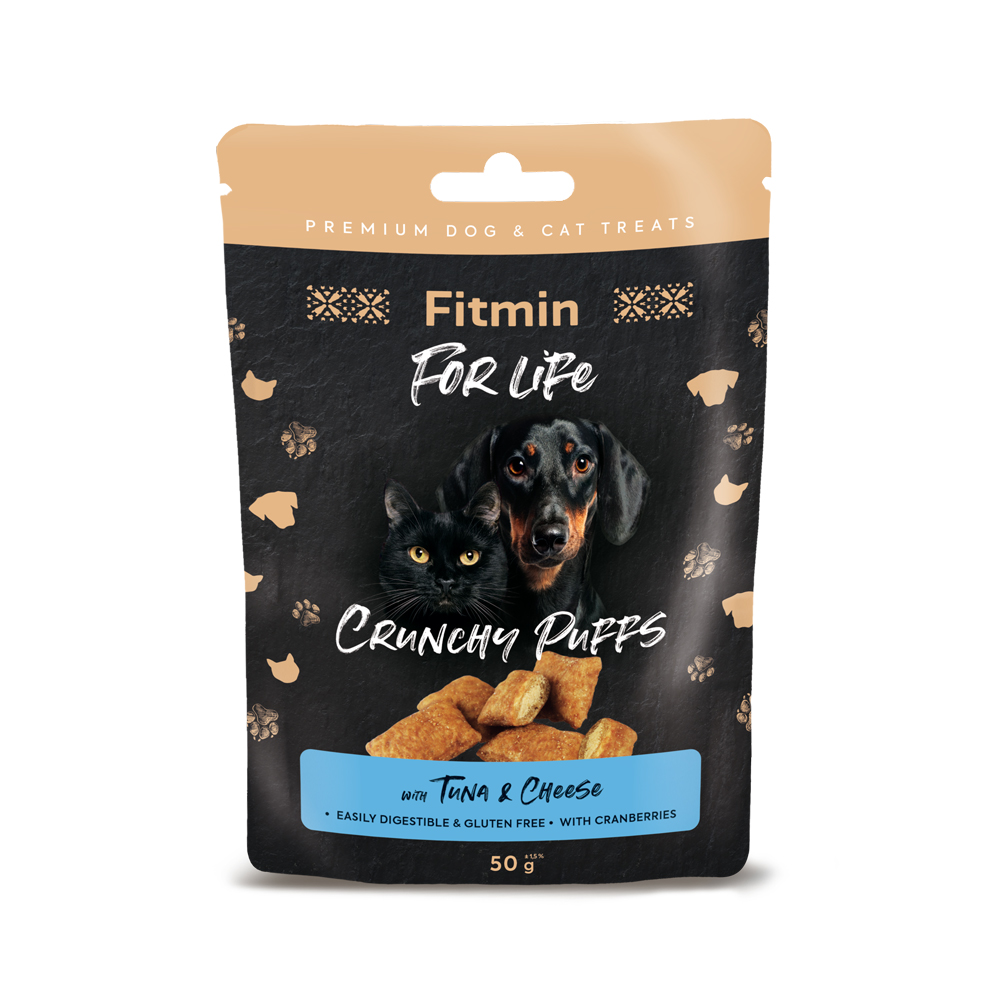 Fitmin For Life Tuňákové polštářky pamlsek pro psy a kočky 50g Fitmin For Life Tuňákové polštářky pamlsek pro psy a kočky 50g