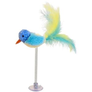 Nobby hračka pro kočky Ptáček na okno s catnipem