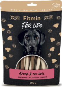Fitmin Duck and cod roll – Kachní tyčka s treskou 200g