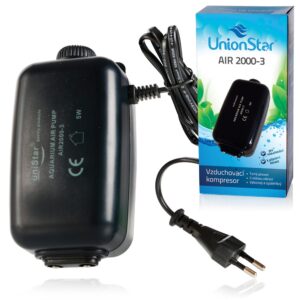 Akvaristika - UnionStar AIR 2000 - 3, vzduchovací motorek do akvária