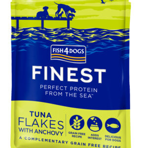 FISH4DOGS Kapsička pro psy Finest tuňákové kousky s ančovičkami 100 g